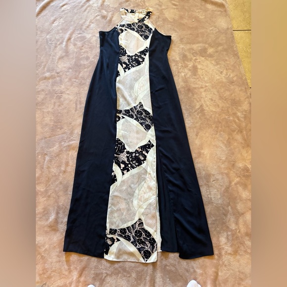 Bar III Blue and Cream Floral Dress - Picture 2 of 12